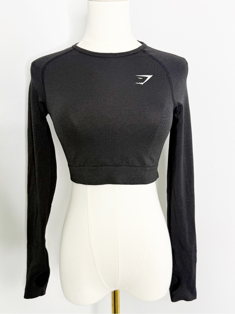 Gymshark Vital Seamless 2.0 Crop Top Bundle Small Black & Burgundy - Picture 2 of 6